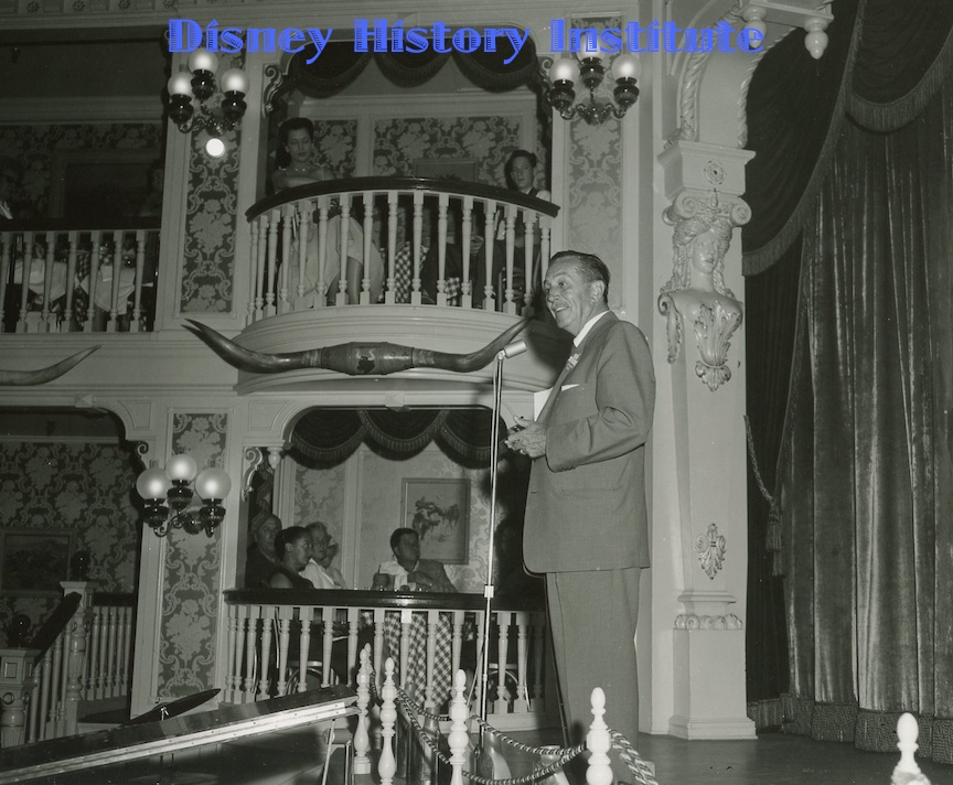 WALT DISNEY AT THE GOLDEN HORSESHOE REVUE