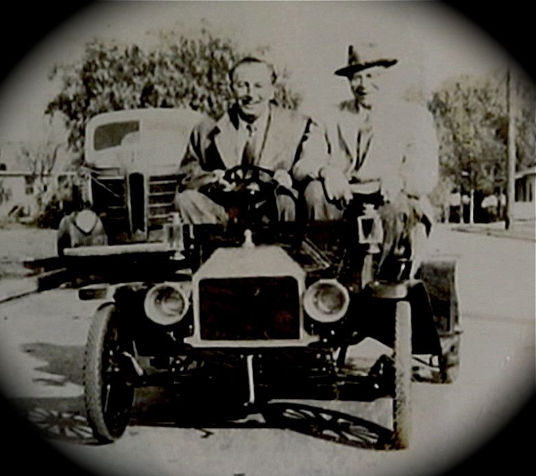 Walt Disney and Joe Fowler at the Arrow Development plant