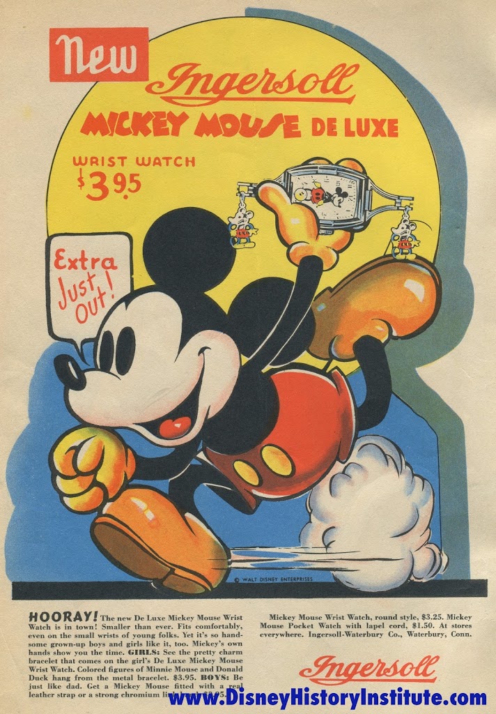 Mickey Mouse Magazine October 1937 Ingersoll Advertisement