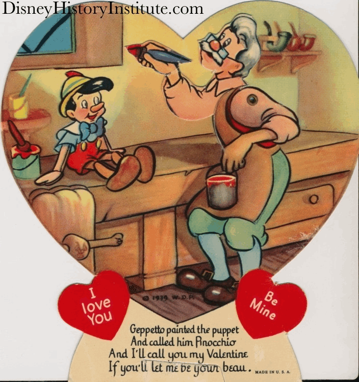 Will you be my Valentine?- Pinocchio style!